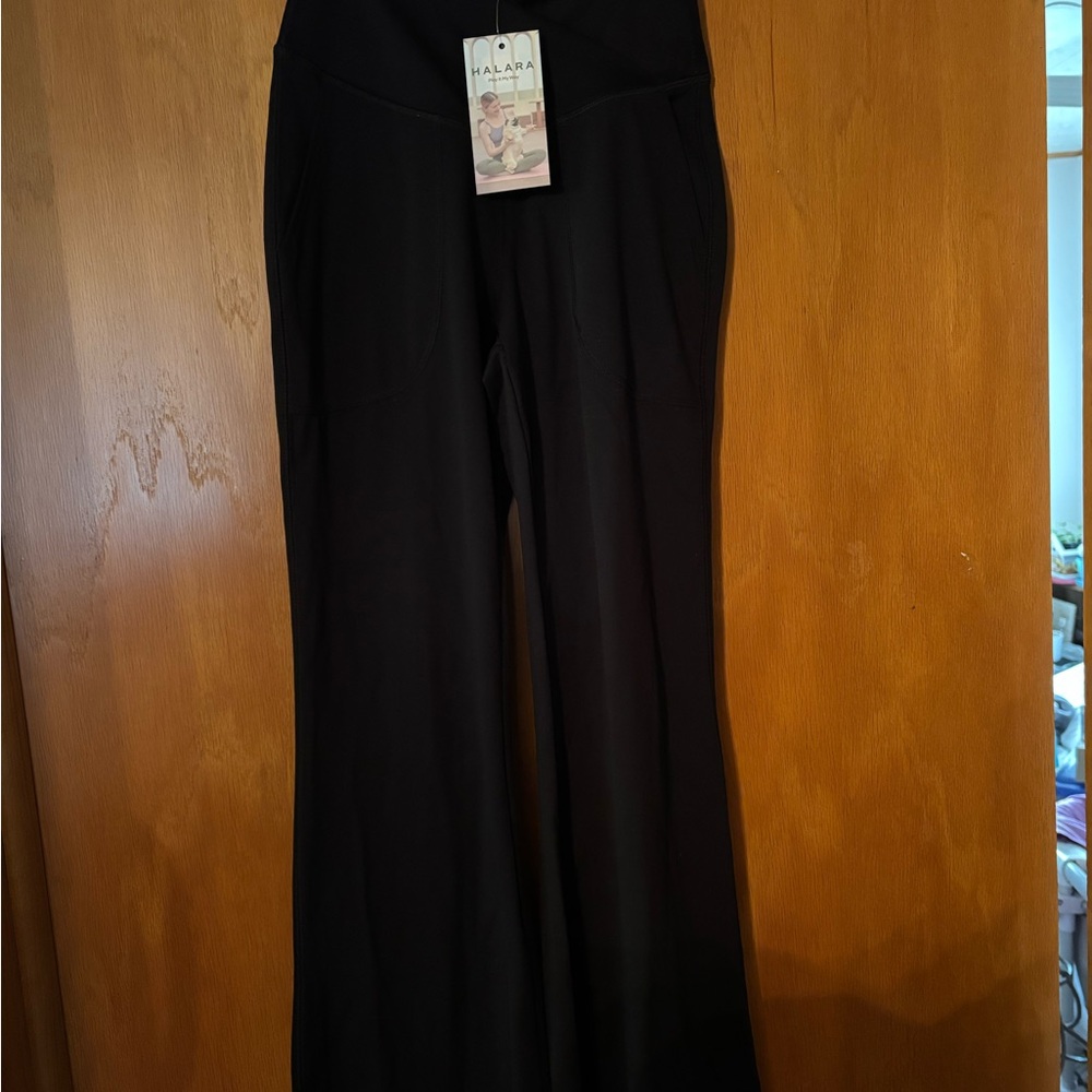 HALARA Women's Wide Leg Black Pants